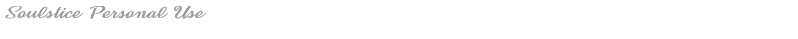 Soulstice font preview